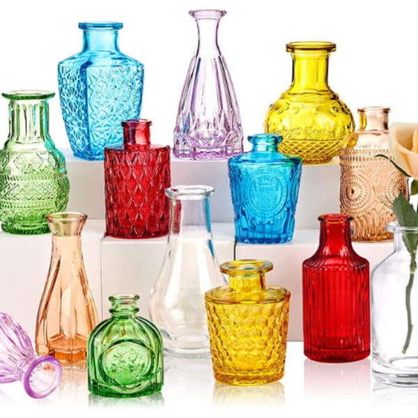 Art Glass Bud Vase Etsy