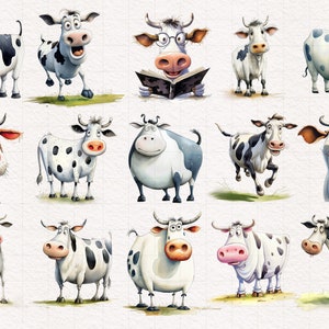 Clipart PNG de animais de fazenda peculiares: vaca, porco, cabra, ovelha, gado. Imagens para sublimação. Galinha. Gráficos divertidos. Ilustração engraçada. imagem 8