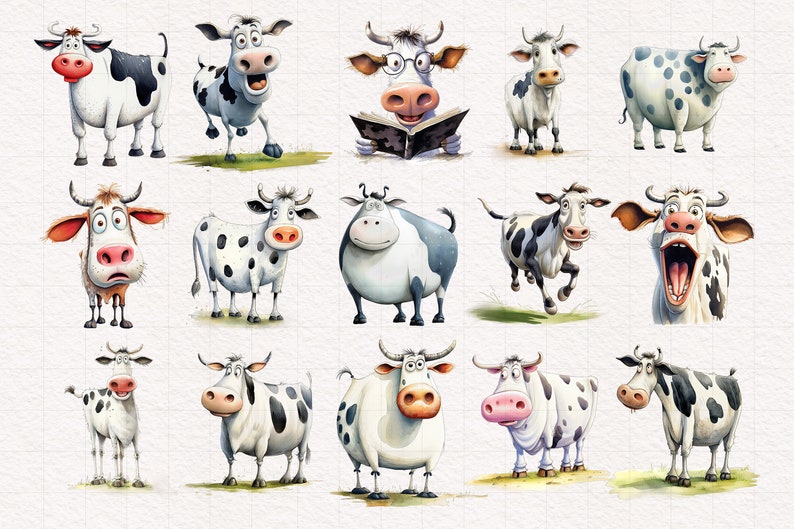 Clipart PNG de animais de fazenda peculiares: vaca, porco, cabra, ovelha, gado. Imagens para sublimação. Galinha. Gráficos divertidos. Ilustração engraçada. imagem 8