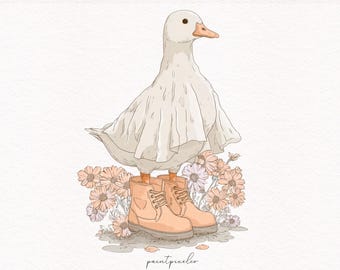 Just a spooky Goose PNG Halloween Goose clipart Cute Halloween Shirt Autumn Skeleton Geese Pumpkin Goose Shirt Sublimation Print on demand