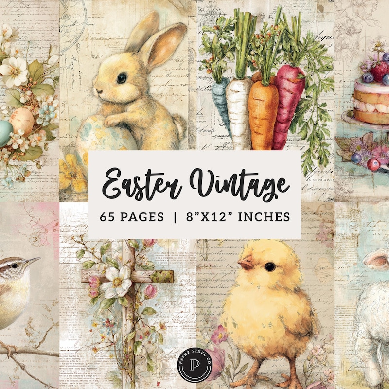 Easter Animals Junk Journal - Etsy