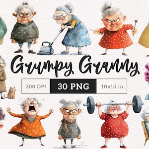 Nonna scontrosa Clipart Nonna lunatica PNG Bizzarro Divertente Cartone animato Sfacciato Vecchie donne Sublimazione clipart Bizzarro clipart Sciocco Vecchia signora Arrabbiato