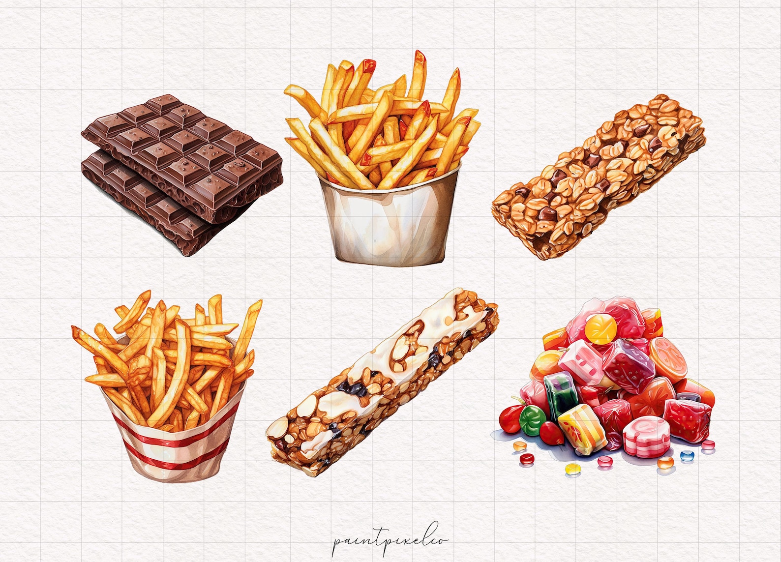 Snacks Clipart Trial Mix PNG Sweets Graphics Popcorn Illustration Ice ...