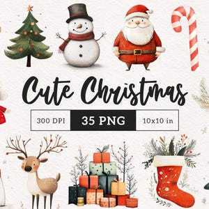 Scandi kerst clipart aquarel Scandinavische vakantie PNG leuke kerst tekens minimale sublimatie kerstmis dagboek kerstman sneeuwpop engel