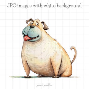 40 schrullig Hund JPG Clipart Bundle skurrile Hunde Sublimationstiere Welpe Whimsy Lustige Haustierkarte, die Mixed Media Handwerk JPGs kommerzielle Nutzung macht