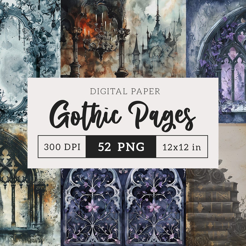 Gothic Paper - Etsy
