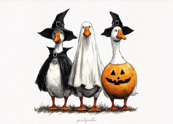 Boo Ghost Goose PNG Halloween Goose clipart Halloween Shirt Autumn Skeleton Geese Halloween Pumpkin Goose Shirt Sublimation Print on demand