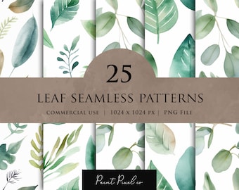 Leaves Seamless pattern Repeating design PNG Fabric Design Textile paper sublimation pattern Summer foliage leaf Patterns Digital paper