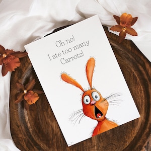 Quirky Rabbit Clipart PNG Whimsical Bunny Sublimation Clip Art Woodland ...