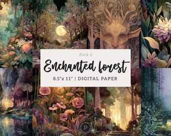 Forêt enchantée, papiers de journal indésirable