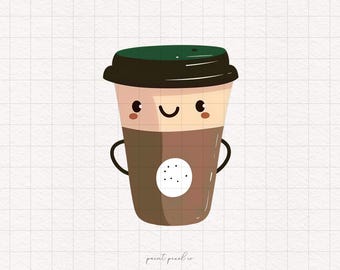 14 Coffee cup clipart coffee mug PNG cute coffee clipart graphics PNGs Sublimation Card making Journaling Clip art coffee lover clipart
