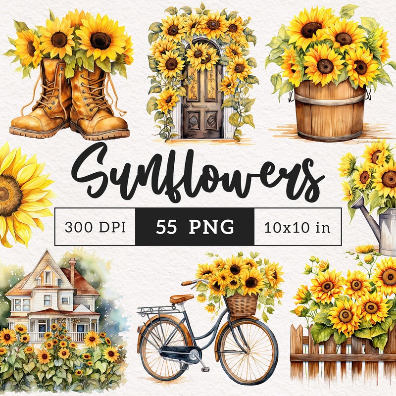 Sunflower Wall Art - Etsy