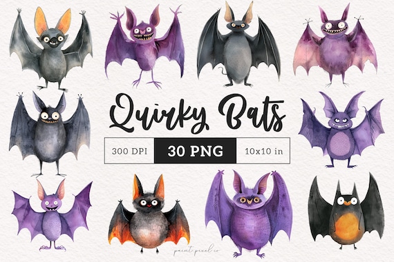 Quirky Bat PNG Funny Halloween Clipart Whimsical Bat Spooky Cute Animal graphics Silly Sublimation clip art Whimsy illustration DTF Crafting