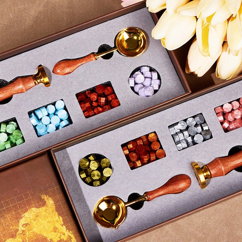 Personalized Name Customized Wax Seal Stamp, Brass Head Wooden Handle, Custom Made Your Own Name Logo For Thanksgiving Card/Envelope/Gift Wrap/Wedding Engagement Party Invitation. (Name/letter Style 1