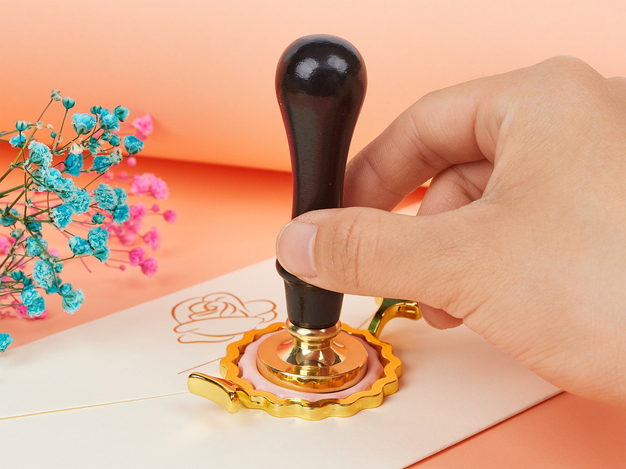 Custom Logo Wax Seal Stamp Kit for Wedding / Arrive in About Etsy UK