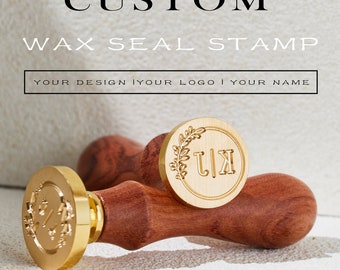 Custom wax seal stamp kit for wedding invitation / Personalised wax stamp kit / Custom wax seal kit / Custom wax seal stamp kit for gift