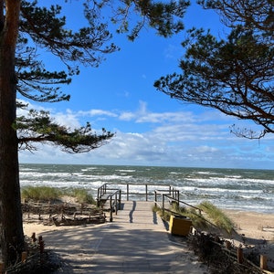 La belleza de la playa del Báltico