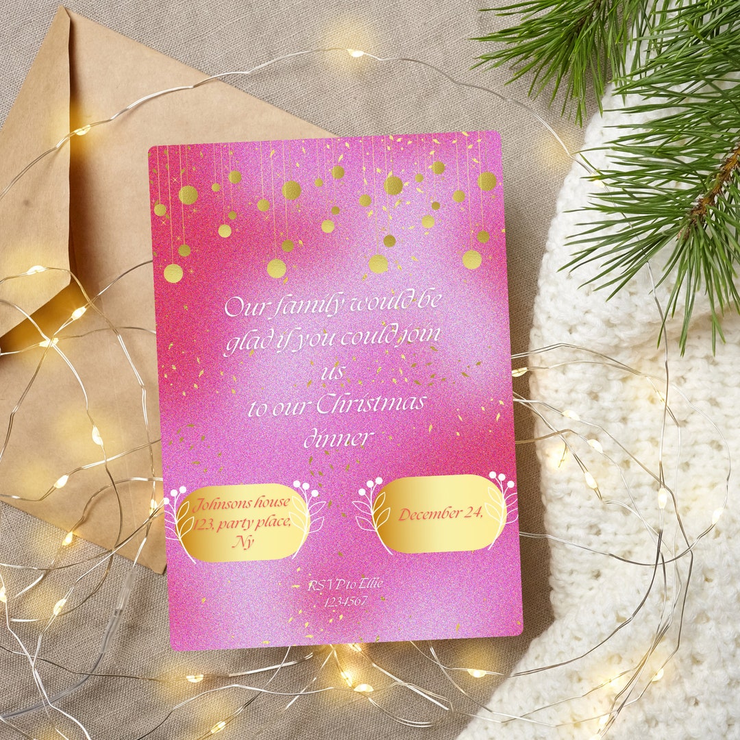 editable-elegant-christmas-party-invitation-sized-5x7-etsy