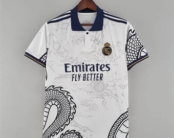 Camiseta Real Madrid Especial Dragón Blanco/Camiseta Real Madrid 2022-2023/Aficionados del Real Madrid versión 22-23 | ¡Entrega gratuita a nivel mundial!