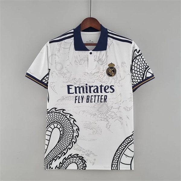 Real Madrid Special White Dragon Trikot/Real Madrid Trikot 2022–2023/Real Madrid Fans Version 22–23 | Kostenlose weltweite Lieferung!