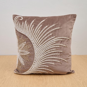 Bronze Velvet Pillow Cover, Velvet Pillows, Bronze Pillow,Decorative Pillow, Throw Pillow Cover, Cushion Cover,18x18,20x20,22x22 Pillow