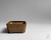 4 quot Square Bonsai Pot by Ceramic Artist Robert McGinnis Drainage Screen Included Ready to Ship