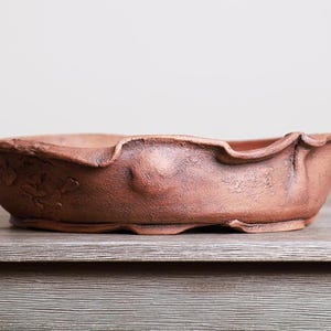 Nanban Bonsai Pot 12 Inch Medium Oxide Washed Stoneware
