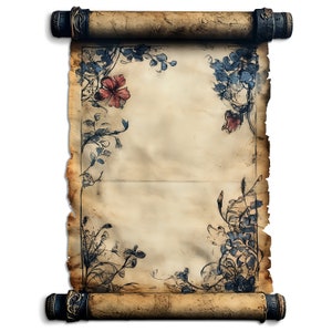 10 imágenes prediseñadas de pergaminos medievales antiguos, pergaminos decorativos antiguos, imágenes prediseñadas de manuscritos medievales, ilustraciones históricas, elementos de escritura vintage