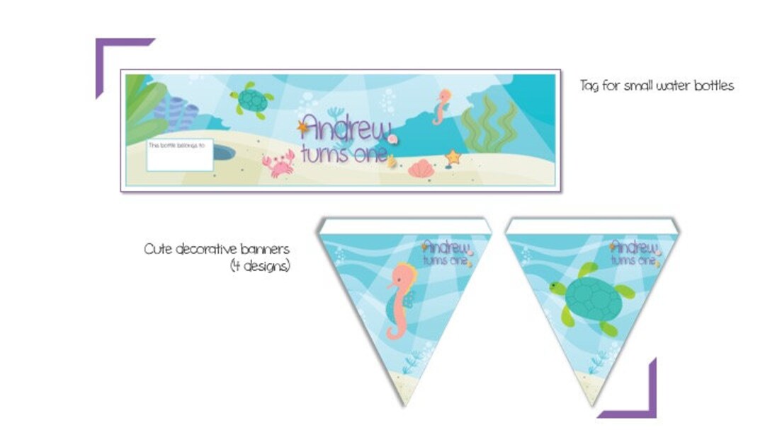 Under the Sea Party Bundle - Etsy