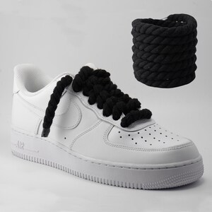 NIKE Air Force 1 bianche: OVERLACE Custom (lacci in più di 9