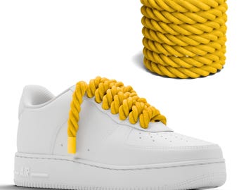 Nike エアシップshoe laces custom Thicc Laces Design - Custom Nike Air Force 1 Trainers