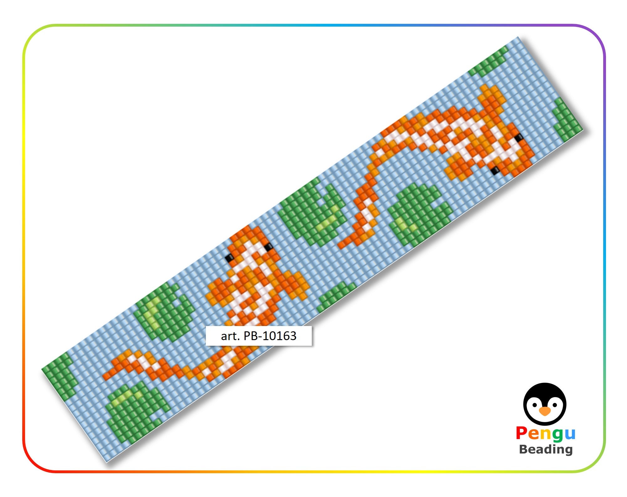 Beaded KOI Fish Loom Bracelet - Miyuki Delica Beading