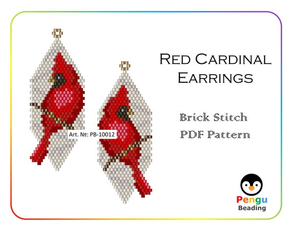 Red Bird Earrings Red Bird Earrings