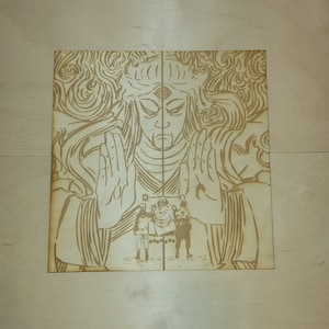 Custom Wooden Manga Panel Print