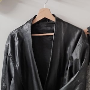 blouson vintage en cuir pour femme