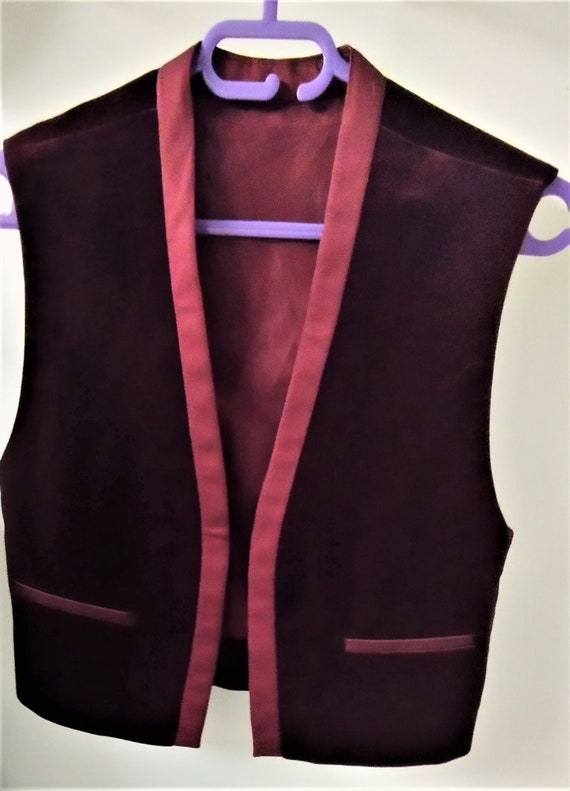 Gilet femme velours bordeaux France