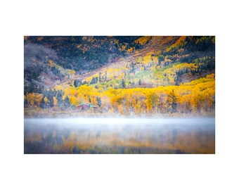 Autumn Paradise Print, Wall art, Photography, Golden Ratio, Nature, Landscape, Scenery, Instant download, Digital