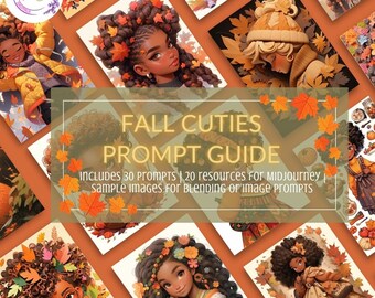 MidJourney Fall Cuties Prompt Guide | Ai Art | MidJourney Art |Black Art