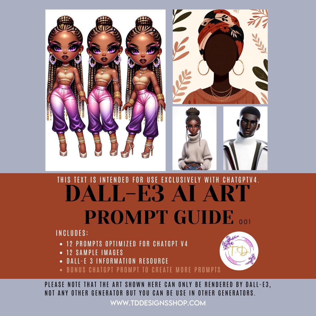 Exclusive Dall-e3 & Chatgpt V4 Ai Art Prompt Guide 12 Prompts - Etsy