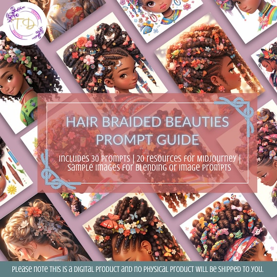 Braided Hair Beauties Prompt Guide | Ai Art | MidJourney Art | African American