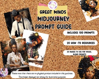 MidJourney Great Minds Prompt Guide | Ai Art | MidJourney Art |Black Art