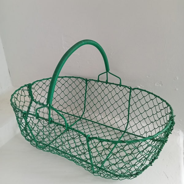 Beau panier en fer forgé avec couvercle - Fer (fonte/fer