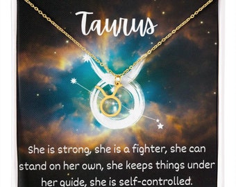 Taurus Zodiac Star Sign Necklace