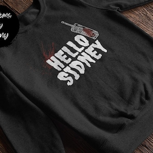 Hello Sidney Scream Movie Halloween Crewneck | Cotton | Spooky