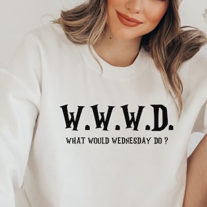 Wednesday Sweatshirt, Unisex funny sweater, Wednesday gift, Unisex Crewneck Sweatshirt,