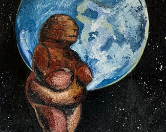 Venus de Willendorf oil on Canvas