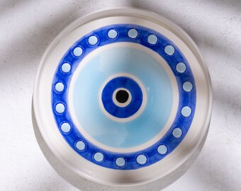 Nazar  -  Hochwertige Evil Eye Keramik Dessert Teller ø19 cm