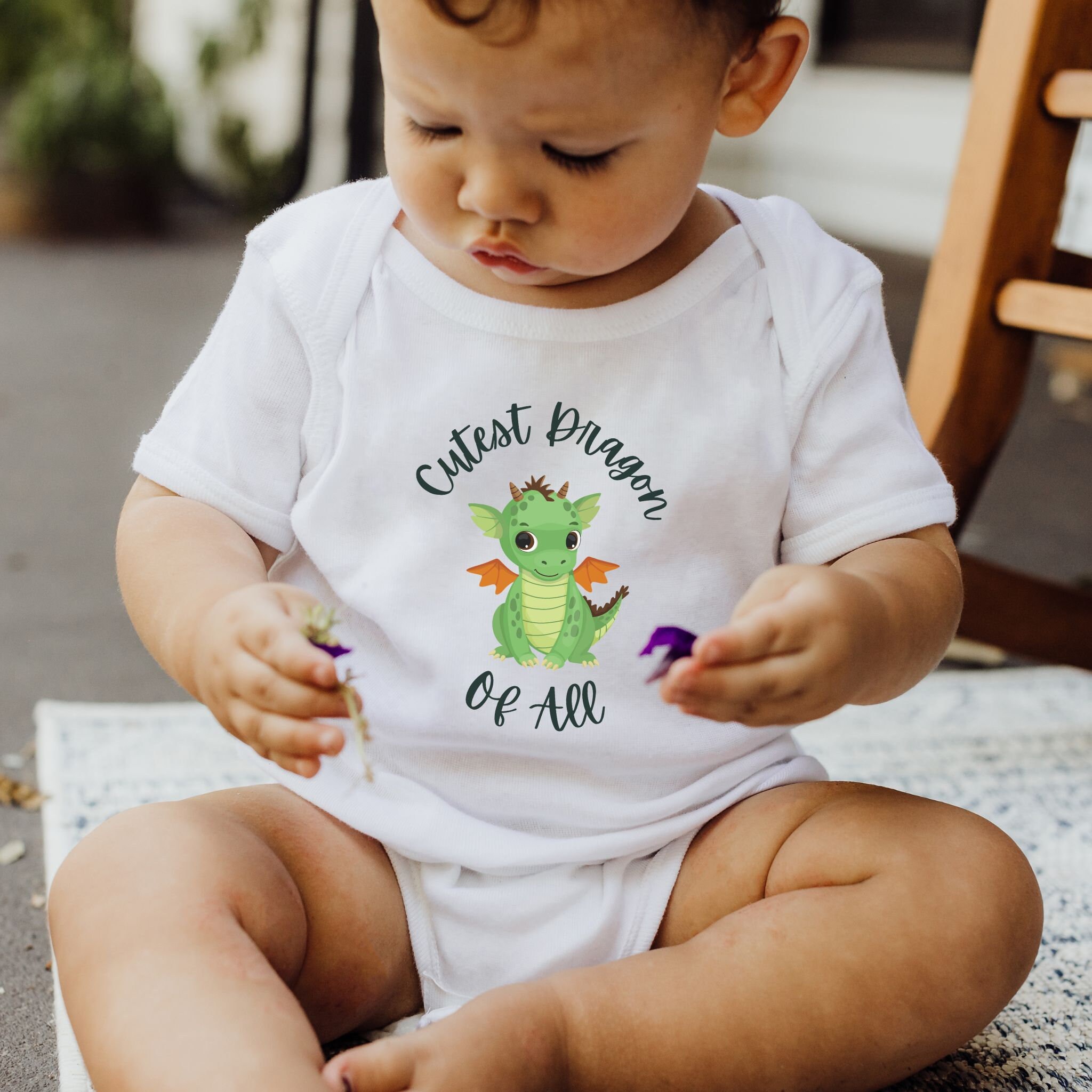 Cutest Dragon of All Infant Bodysuit, Dragon Baby Outfit, Dragon Lover ...