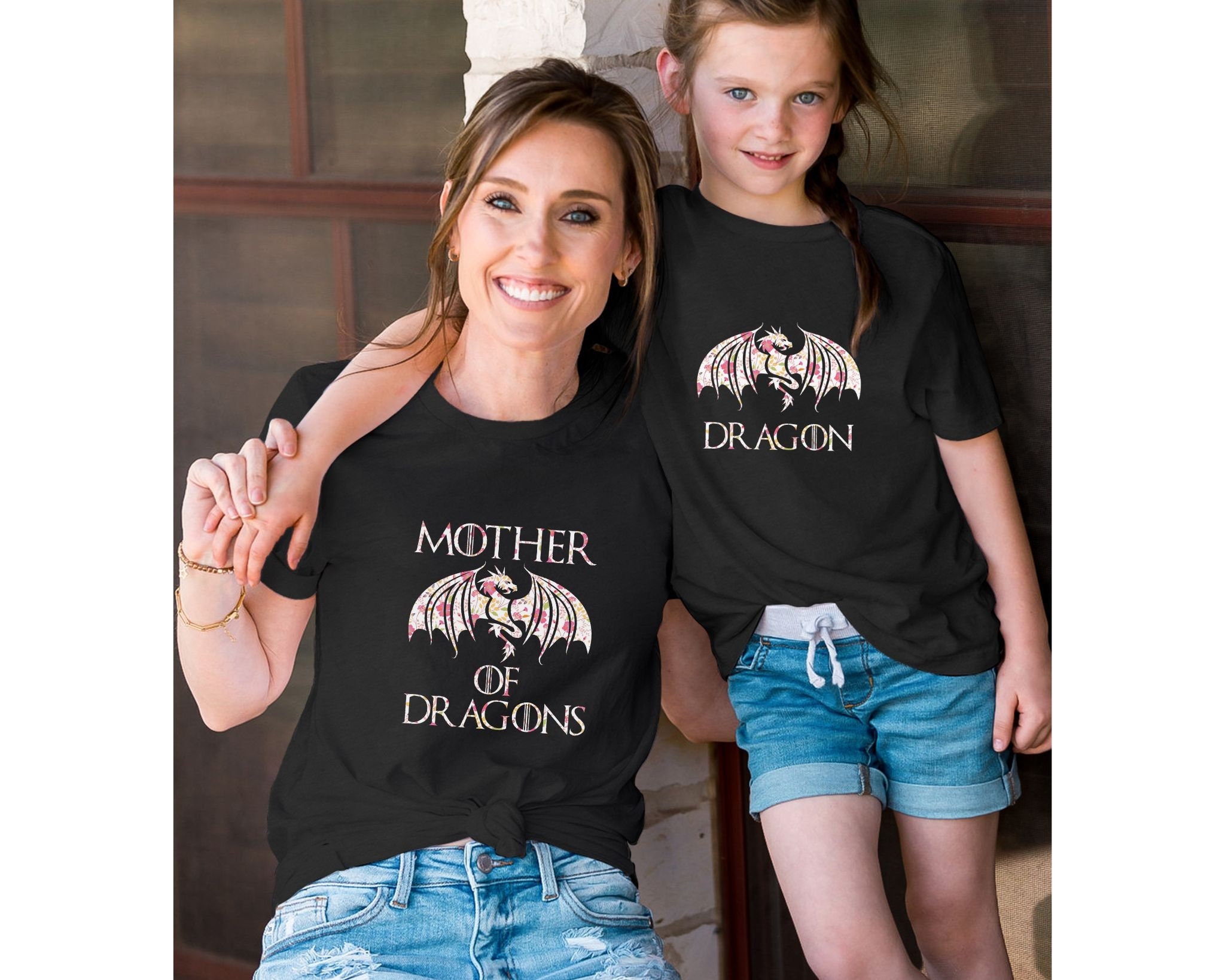 BLOUSON FLARED DRESS DRAGON MOTHER