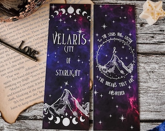 ACOTAR Velaris Officially Licensed Bookmark | City Of Starlight | To The Stars Who Listen And The Dreams That Are Answered | ACOMAF | SJM